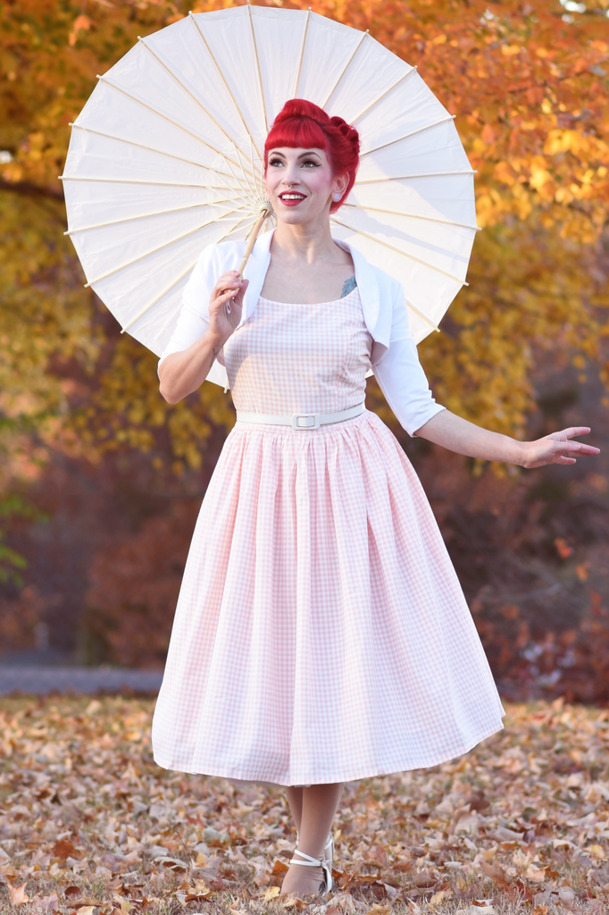 Product Spotlight: Sandra in Peach Gingham!