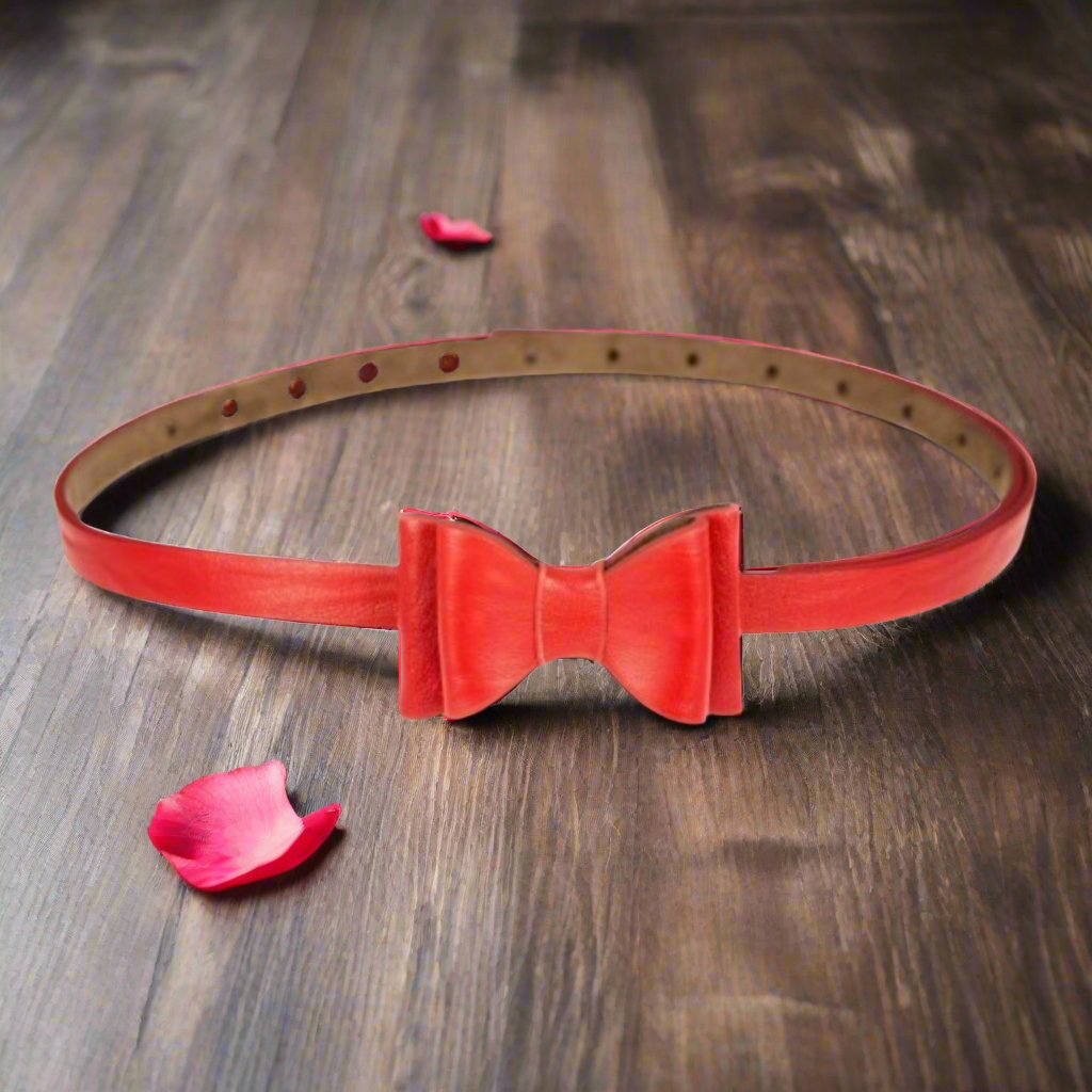 Adjustable Size Retro Bow Belt