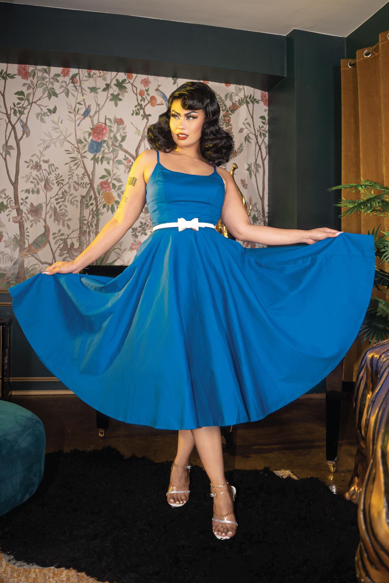 Peggy Retro-Inspired Full Circle Dress