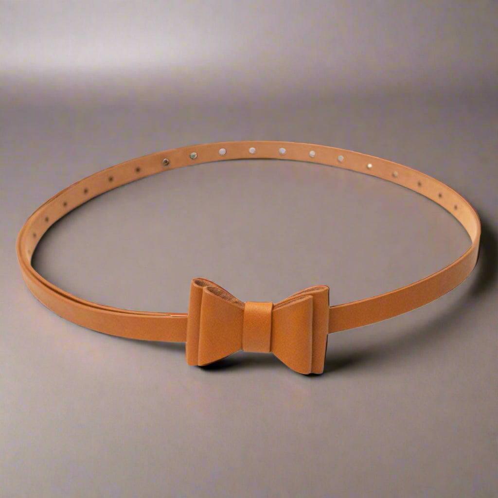 Adjustable Size Retro Bow Belt