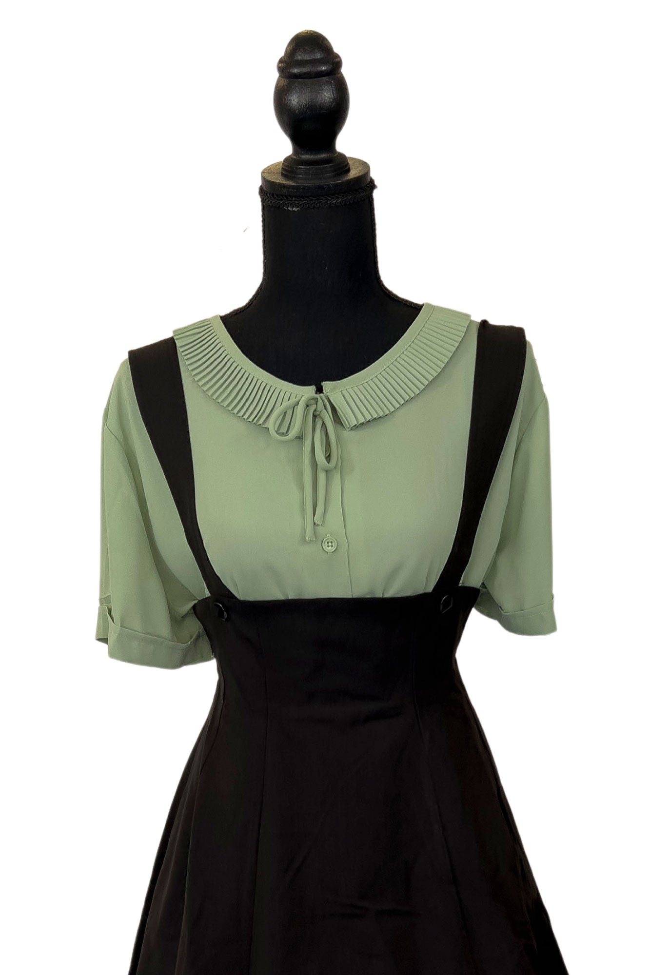 Ingrid Retro Blouse with Peter Pan Collar