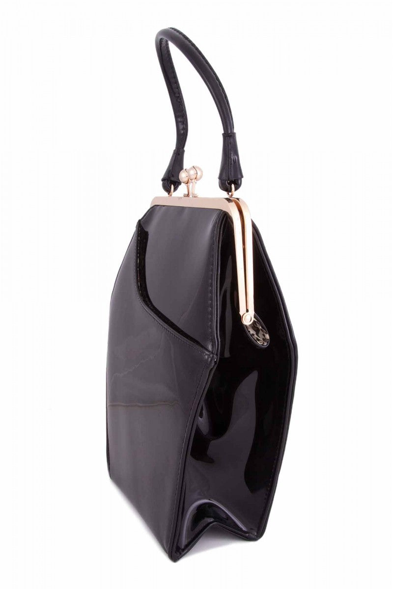 To Die For Purse in Patent Vegan Leather